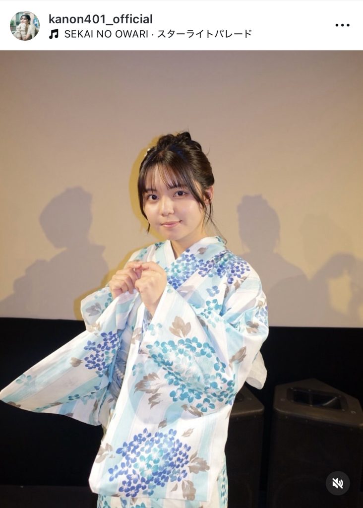 W主演映画「モルグの夜に」七夕上映会&アフタートークイベントで浴衣姿を披露