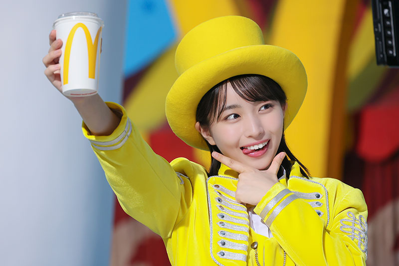日向坂46・大野愛実が出演する日本マクドナルド株式会社の新TVCM「トク二ナルド『Ms.トクニナルド登場』篇」メイキングより