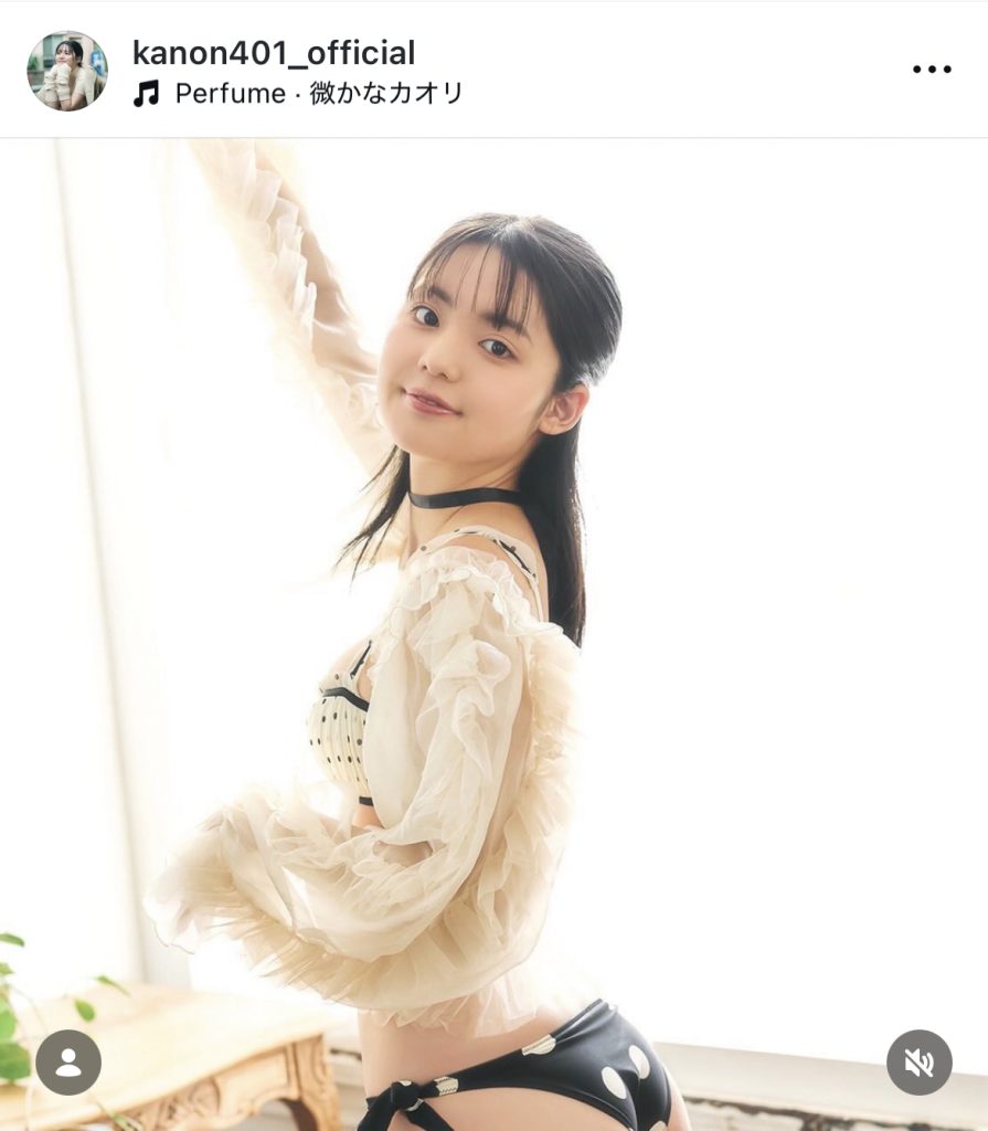 振り返った松島かのんをパシャリ