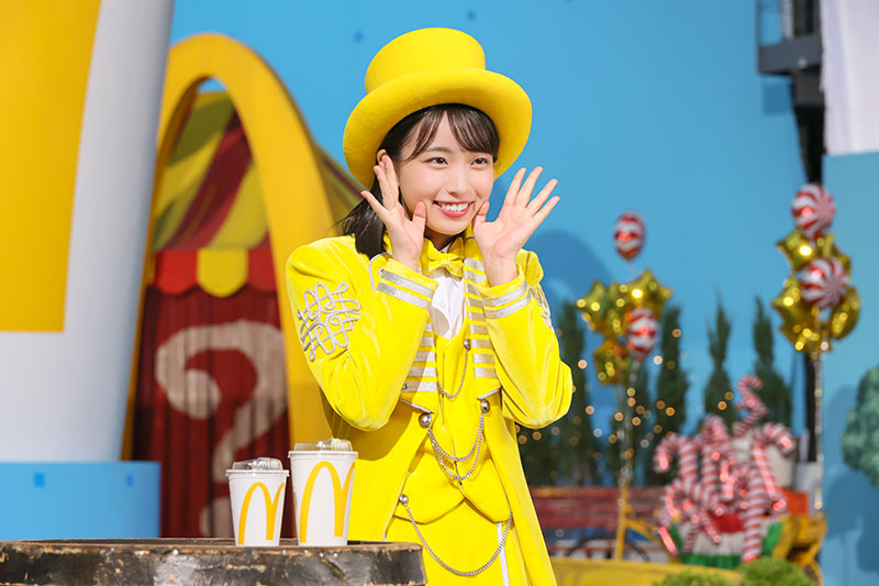 日向坂46・大野愛実が出演する日本マクドナルド株式会社の新TVCM「トク二ナルド『Ms.トクニナルド登場』篇」メイキングより