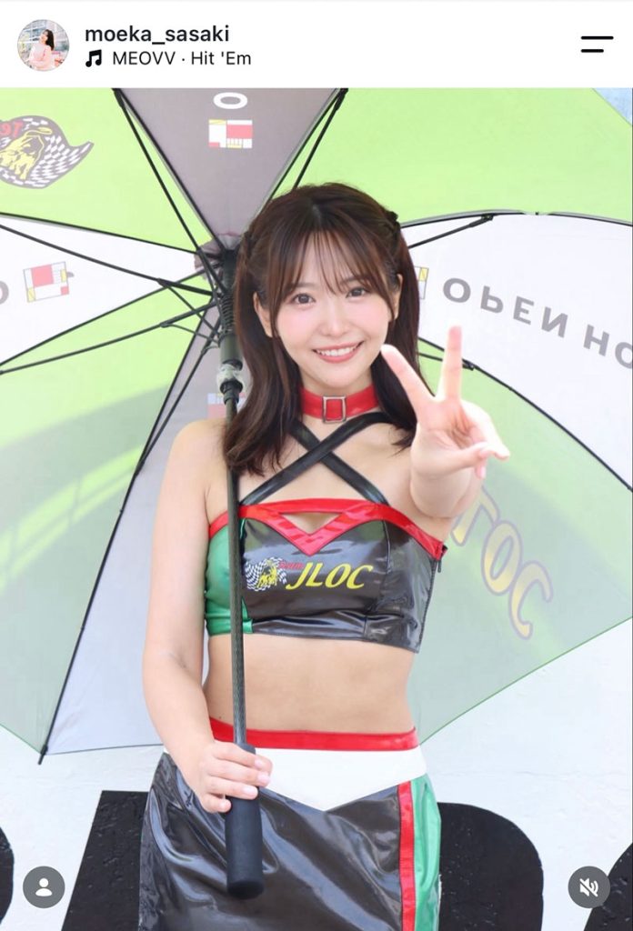 美しいレースクイーン姿