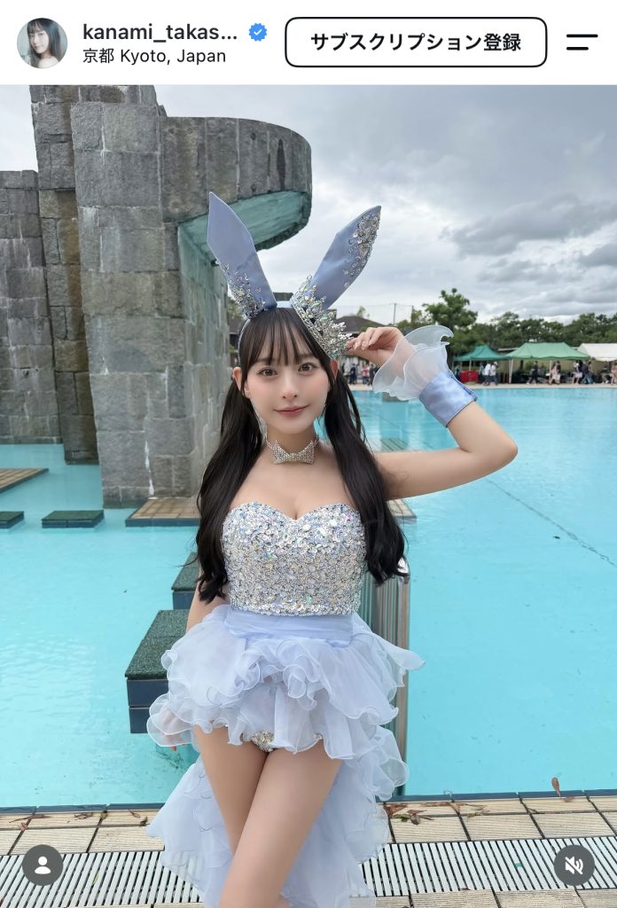 “無敵のグラドル”高崎かなみが撮影会での衣装姿を公開