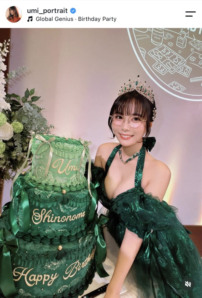 東雲うみが生誕祭での衣装姿を公開