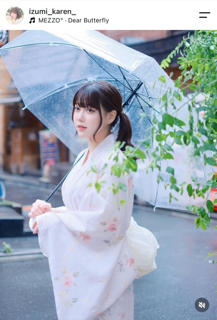 和泉芳怜が浴衣姿を公開