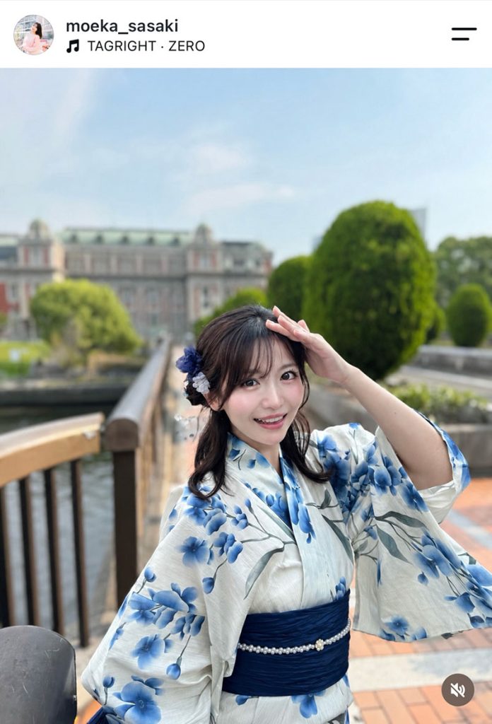 「今年初ゆかた」で爽やかな笑顔を見せる
