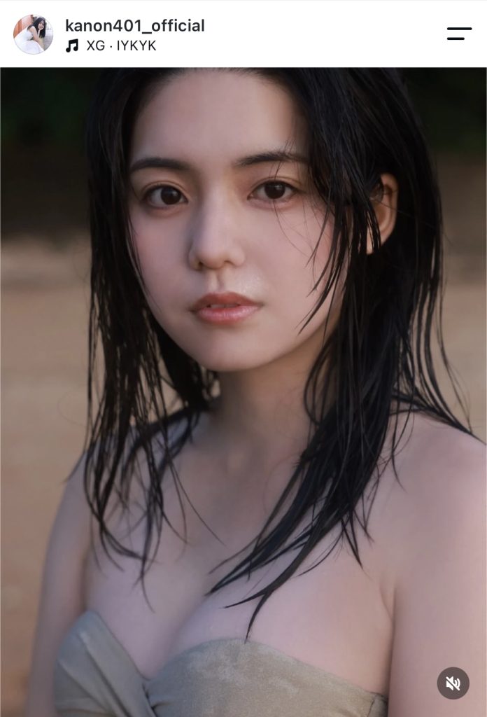 松島かのんがデジタル写真集撮影でのオフショットを公開