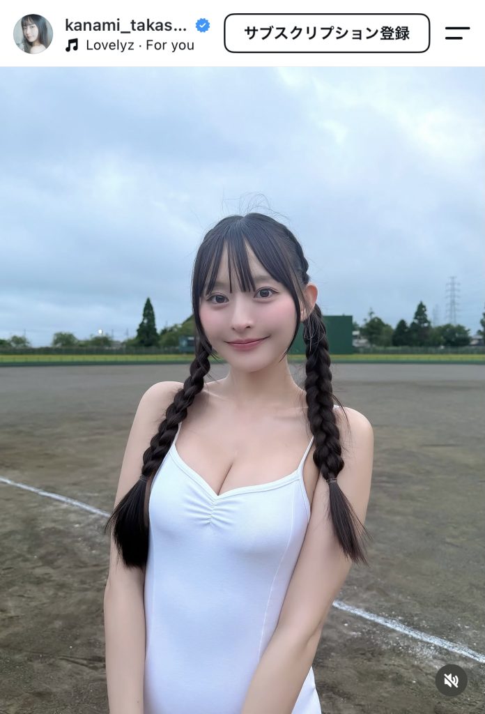 “無敵のグラドル”高崎かなみがグラビア撮影でのオフショットを公開